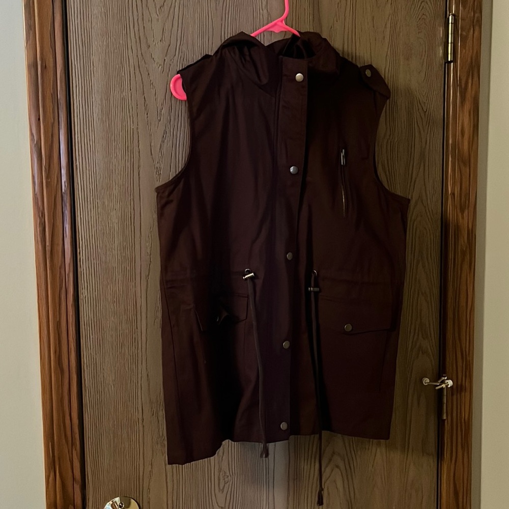 Brown Utility Vest - Large